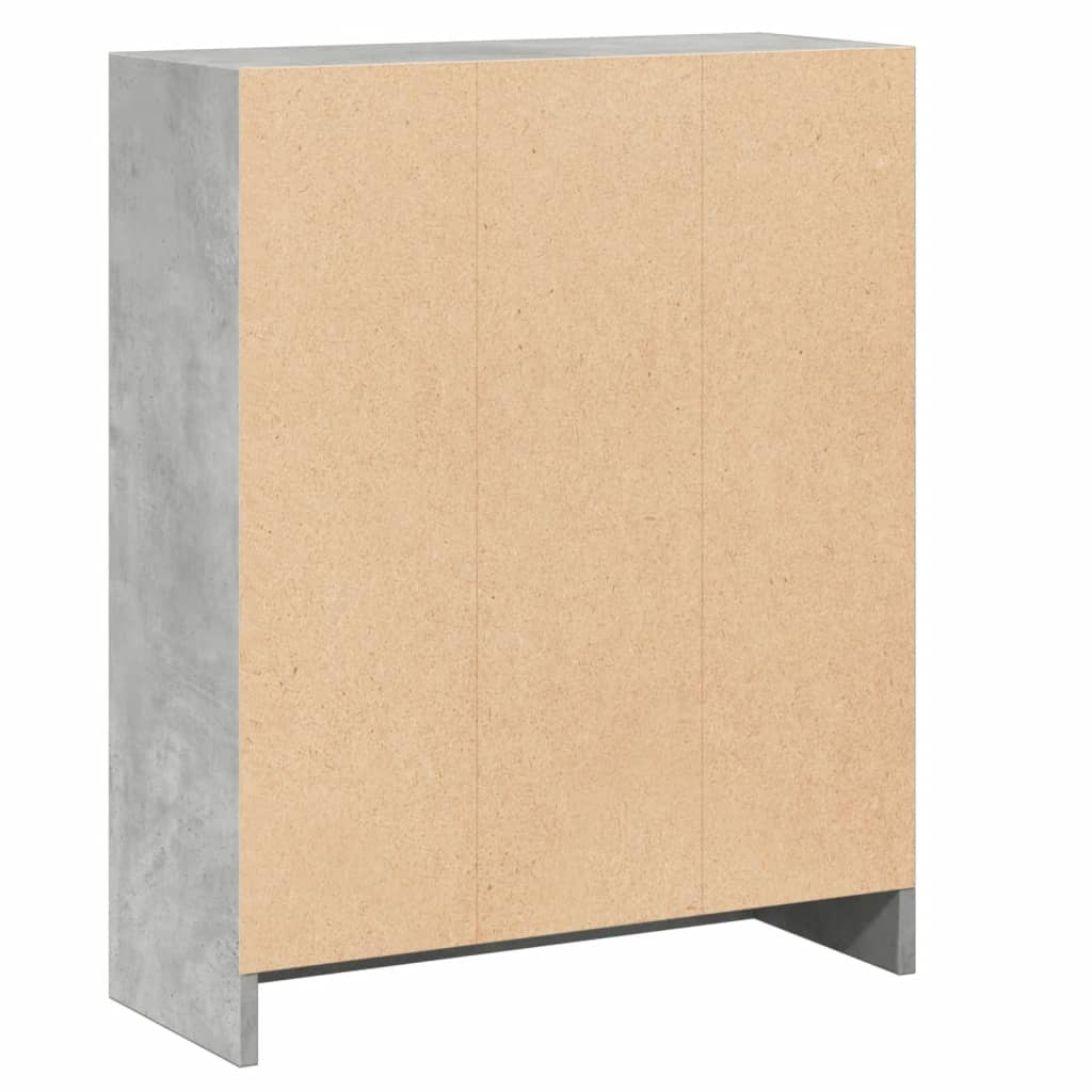 Bookshelf Concrete Grey 60 x 24 x 76 cm Particleboard