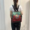 Backpack Women's Ethnic Style Printed Single Shoulder Crossbody Bag Simple and Lightweight Travel Backpack
