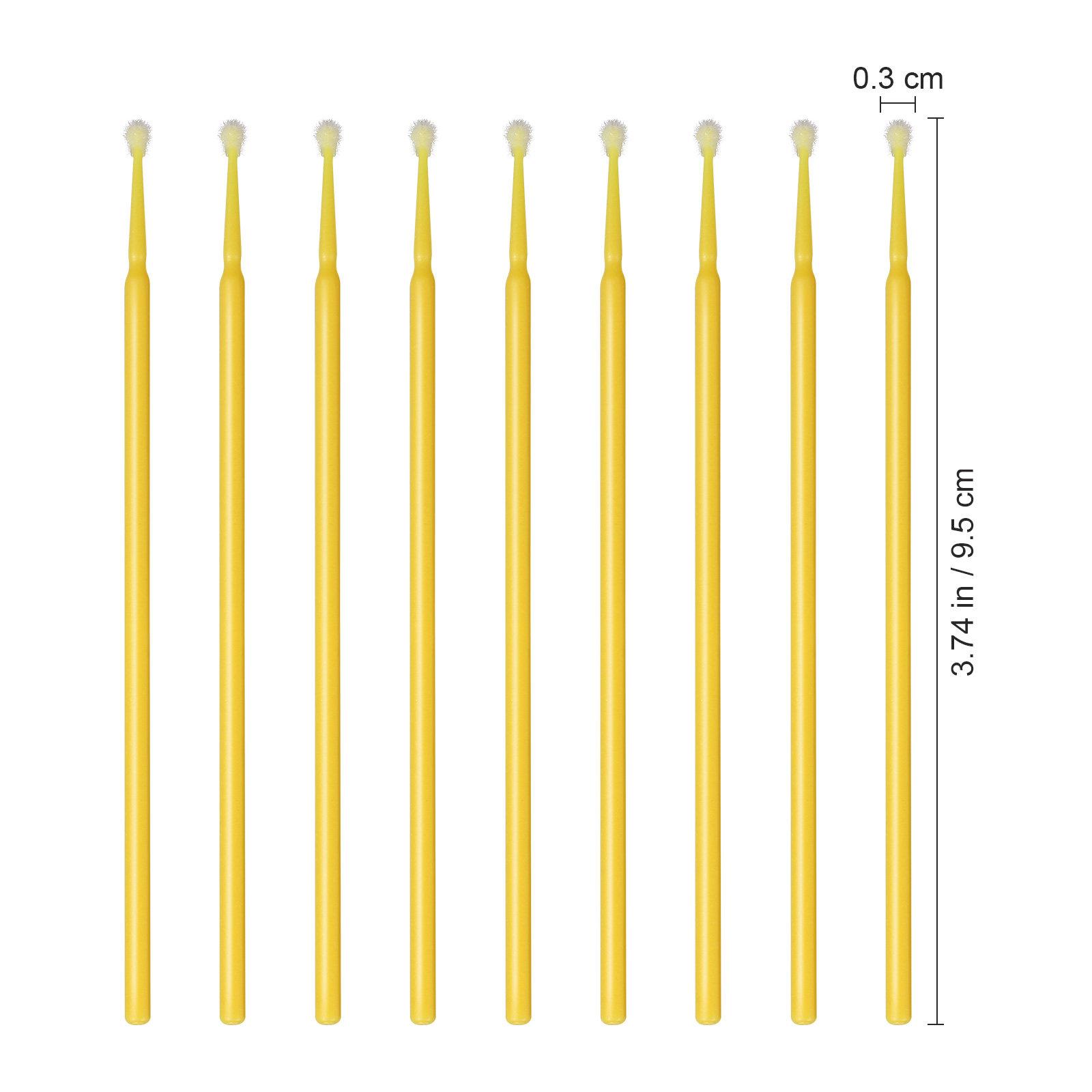 

100Pcs Manual Pollinating Tool for Vegetables Fruits Flowers Self Pollination Support Outdoor Fruit Tree Pollinator Gardening жёлтый