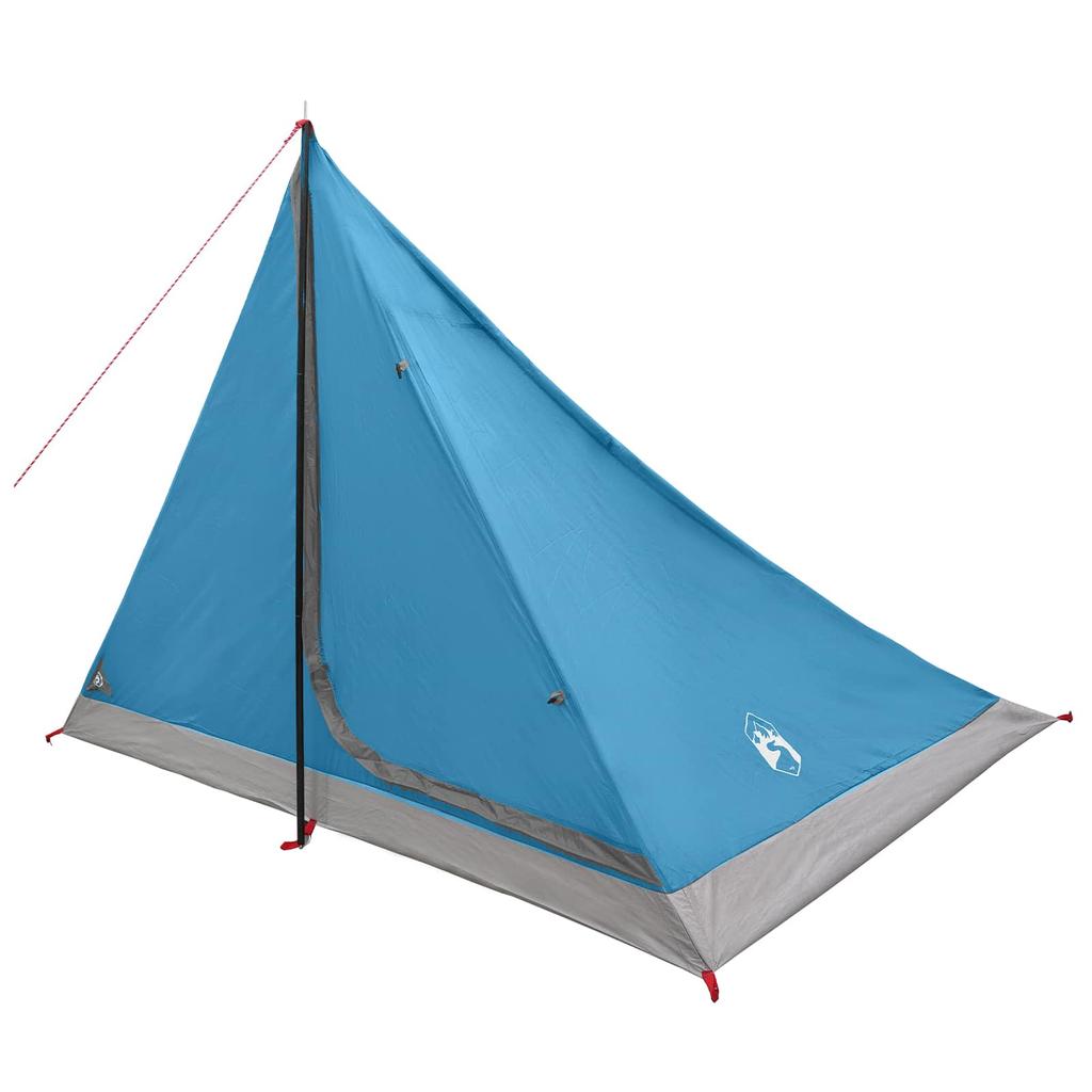 Trekking Tent Blue 4 Person 185T Polyester with PU Coating