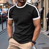 Men's Summer Loose Casual T-shirt and Summer Short-sleeved Breathable Top