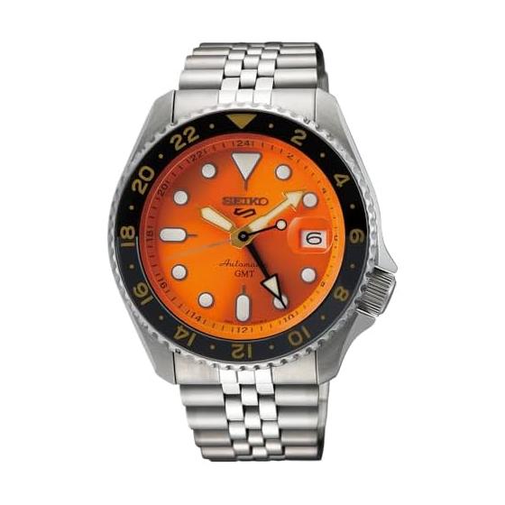 

[Seiko Watch] 5 Sports SSK005KC SKX Series Men s Watch Made in Japan Mechanical Automatic Winding (With Hand Winding) Equipped with GMT Function and
