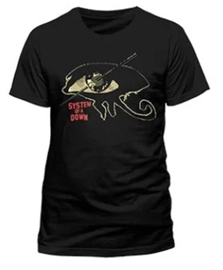 Officially licensed System of a Down Needle Eye Mens Black T Shirt Classic Tee S