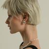 Minimalist Geometric Square & Round Earrings for Women - European & American Style