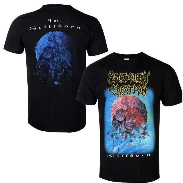 

2 стороны 2025 Хлопковая футболка с принтом группы Malevolent Creation Унисекс S-5XL DS626 Унисекс футболка XL