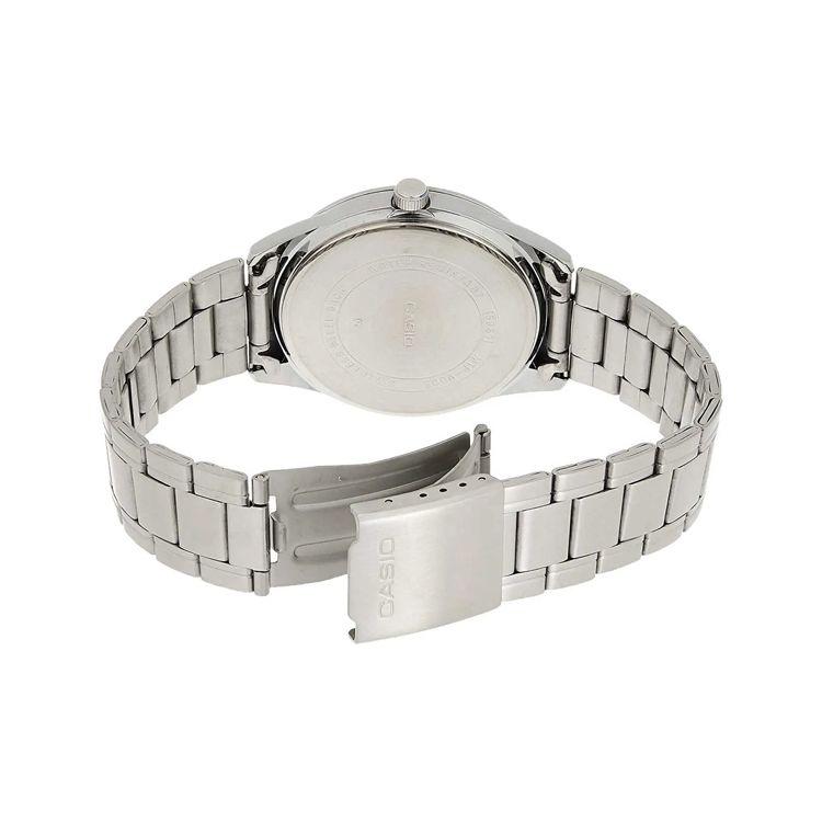 Casio Standard Series Classic Minimalist Round Watch Retro Business Fashion Quartz Movement Stainless Steel Strap Men watches Silver MTP-V005D-7B5