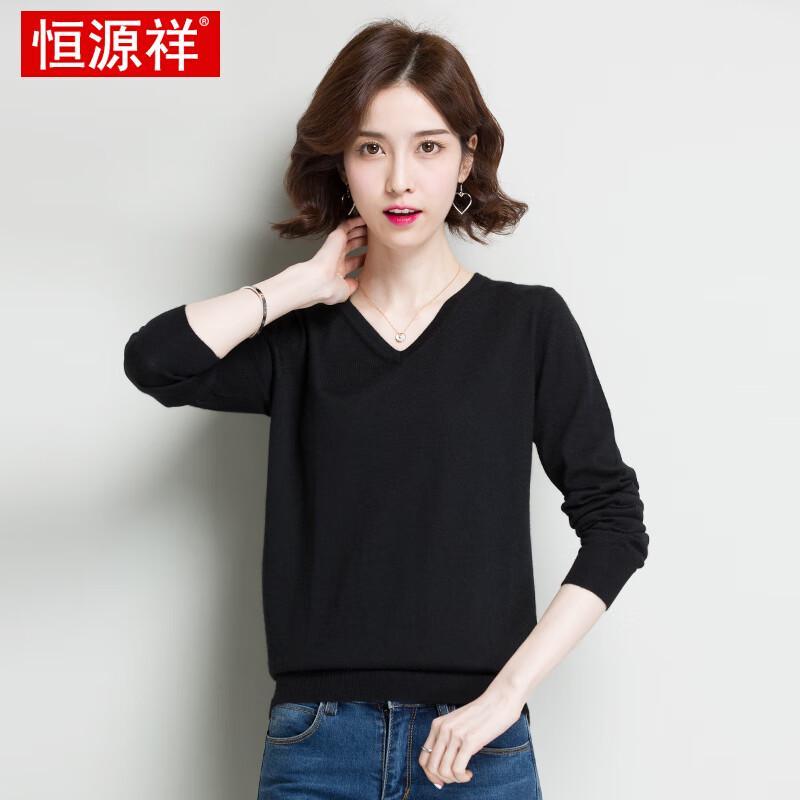 

Женский ультратонкий свитер с V-образным вырезом из тонкого кашемира Hengyuanxiang, 68 каунтов 3XL (180)