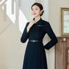 Tromaan Unisex New Chinese Style Mid-Length Wool Coat