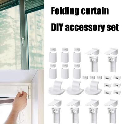 36 Stück Plissee-Halterungen Zubehör-Sets Rollvorhang Ersatzteile Fensterjalousie Reparaturklemme Stützset