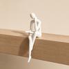 3D Printed Thinker Figurines Ornaments Minimalist Abstract Art Sculptures for Home Office Bookcase