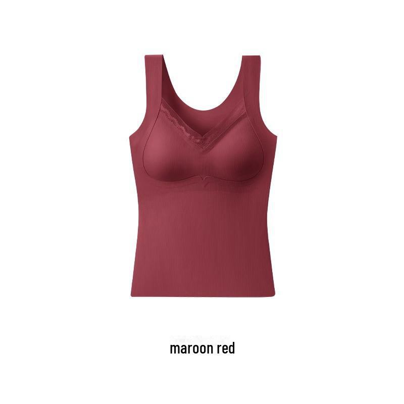 Women's Warm Down Vest with Padded Chest, Winter Sports Bra-Free, Inner Wear, Beautiful Back, Sanded.