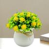 Artificial Potted Plants 31 Flower Head Home Office Living Room Bedroom Wedding Faux Floral Bonsai Indoor Outdoor Decoration