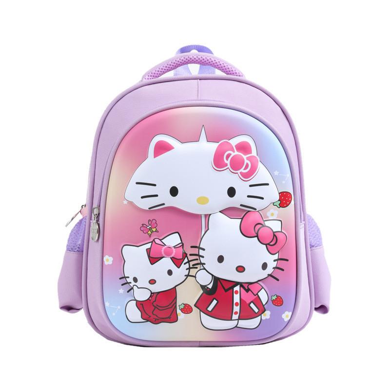 Trendy Cartoon Hard Shell Backpack For Kids Durable Nylon Material Cute Design
