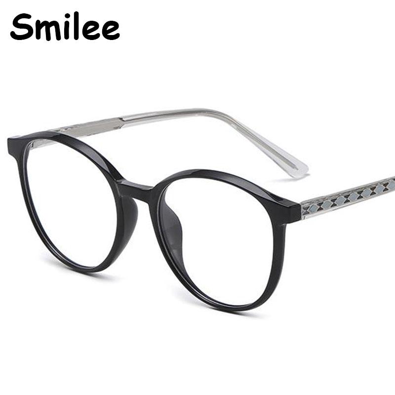 Clear Blue Light Glasses Female Hyperopia Prescription Computer Glasses Women Luxury Brand  Round Fashion Eyeglass Readers