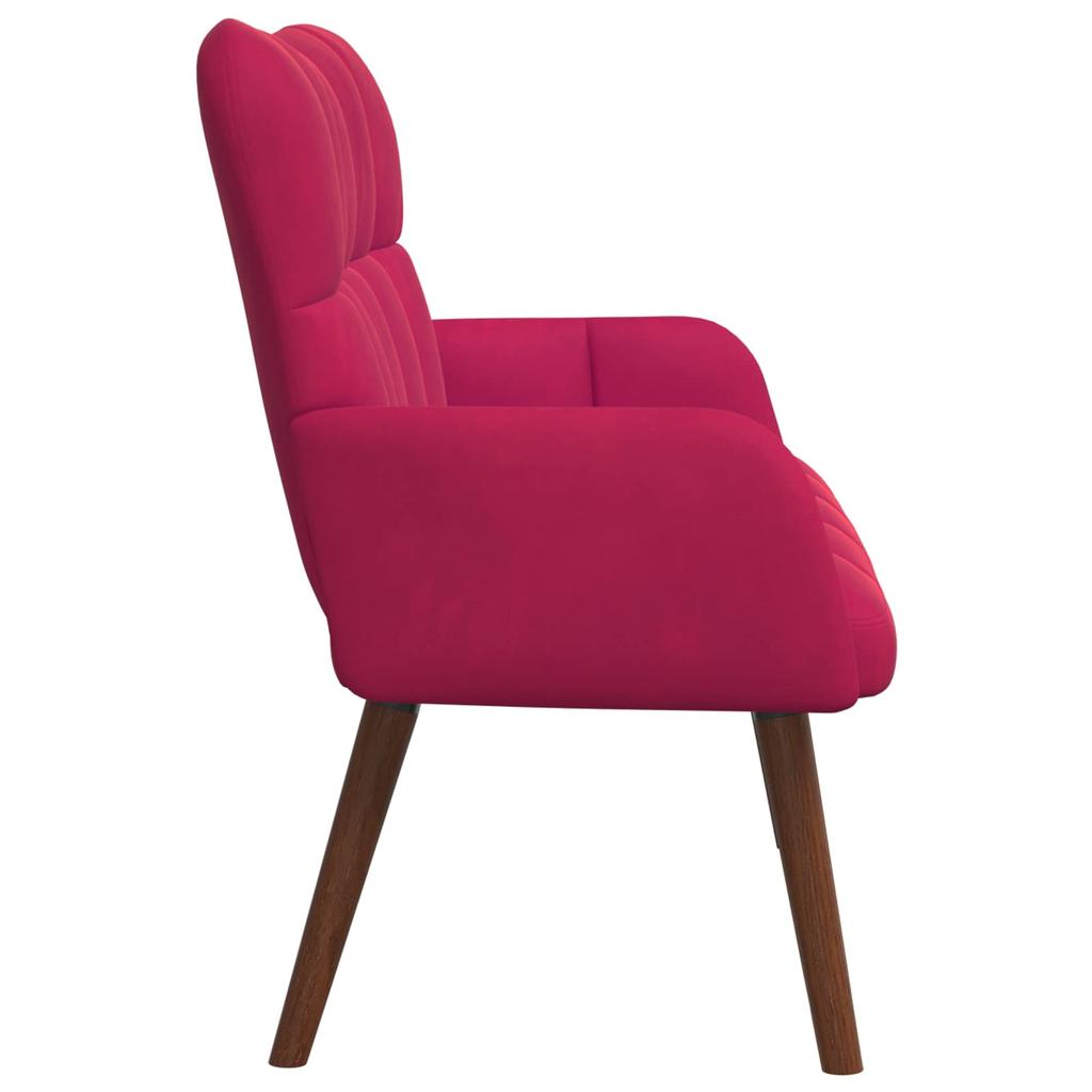 2 Seater Sofa In Wine Red 115 X 61 X 87 Cm Velvet (V)