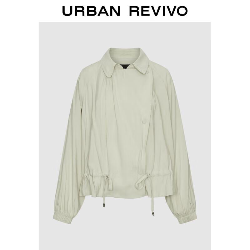 

UR Women s Casual Loose Lapel Drawstring Coat L