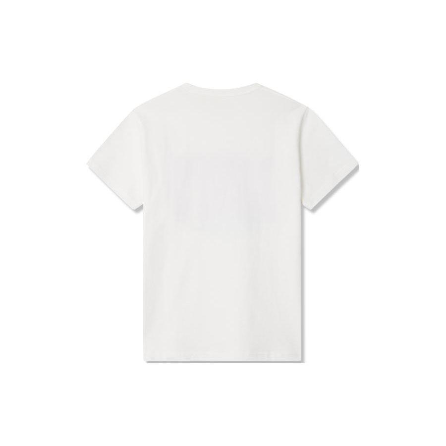 Levis Letter Logo Printed Round Neck Short Sleeve T-Shirt Men Tops White A9228-0000