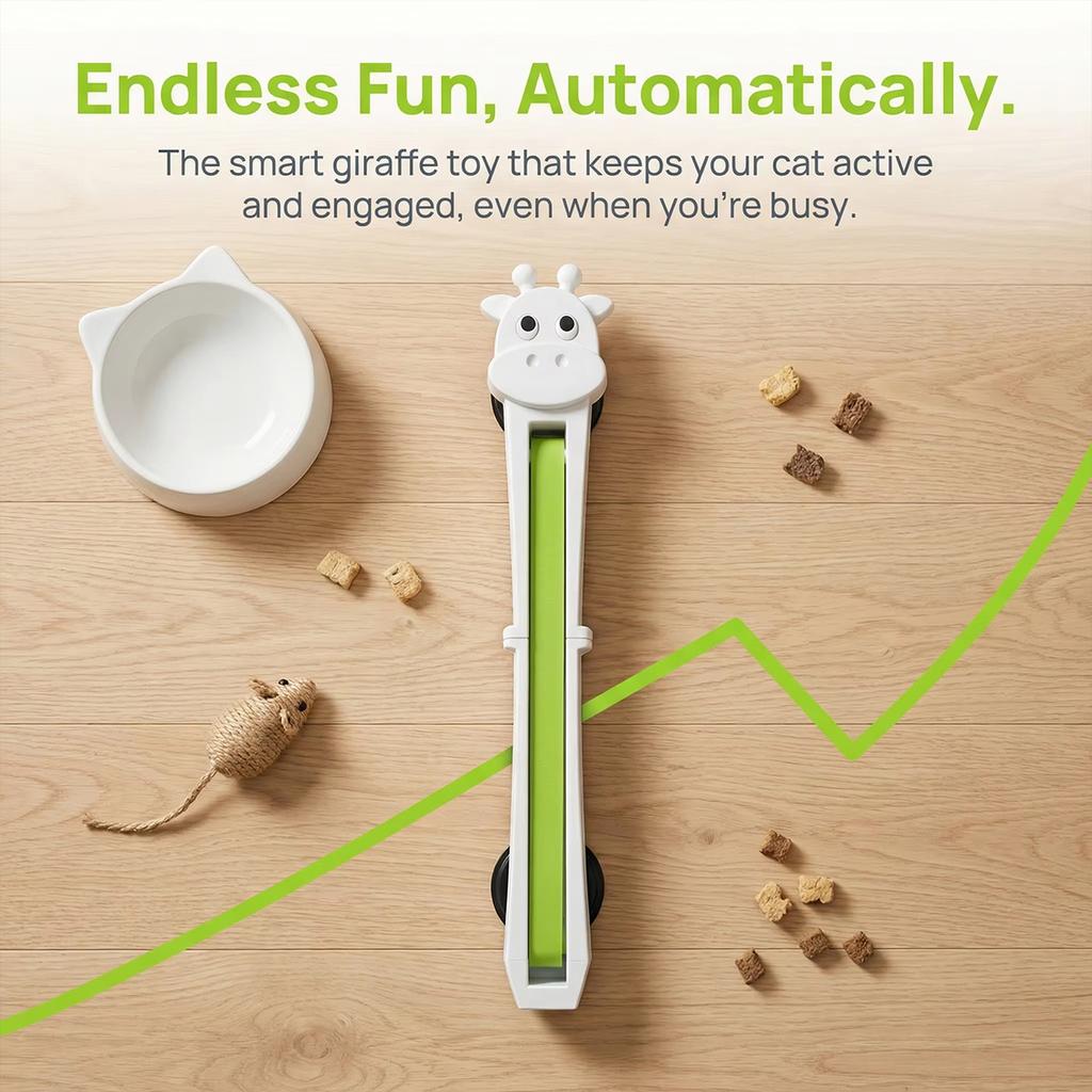 Interactive Indoor Cat Toys Electronic Cat Teaser Toy Wall Mounted Teaser Wand with Moving Rope Exercise Toy for All Age of Cats