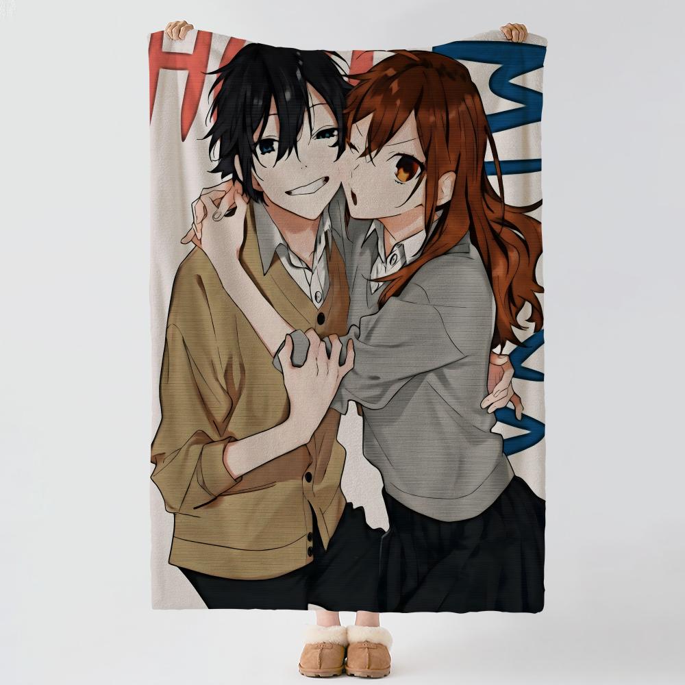 anime H-Horimiya-a Throw Thick Comfort Flannel Quilt, Multi-scene Use Indoor Outdoor Daily Nap