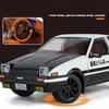 Simulation Initial D 1/18 Toyota AE86 TRUENO Alloy Car Model Diecast Miniature Voiture Gift Boyfriend Boy Birthday Gift