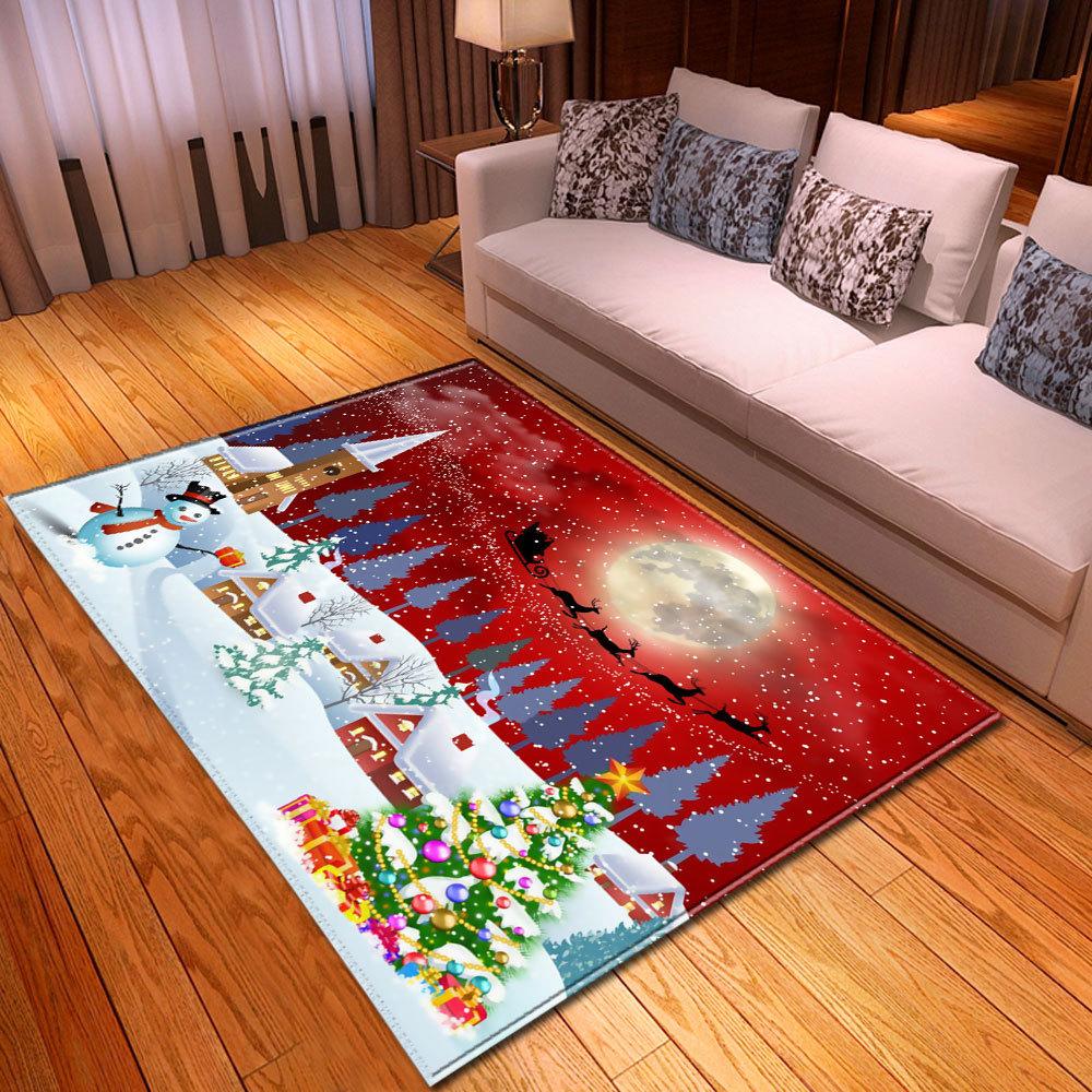 Christmas Living Room Floor Mat Bedroom Dining Room Carpet Carpet Doormat