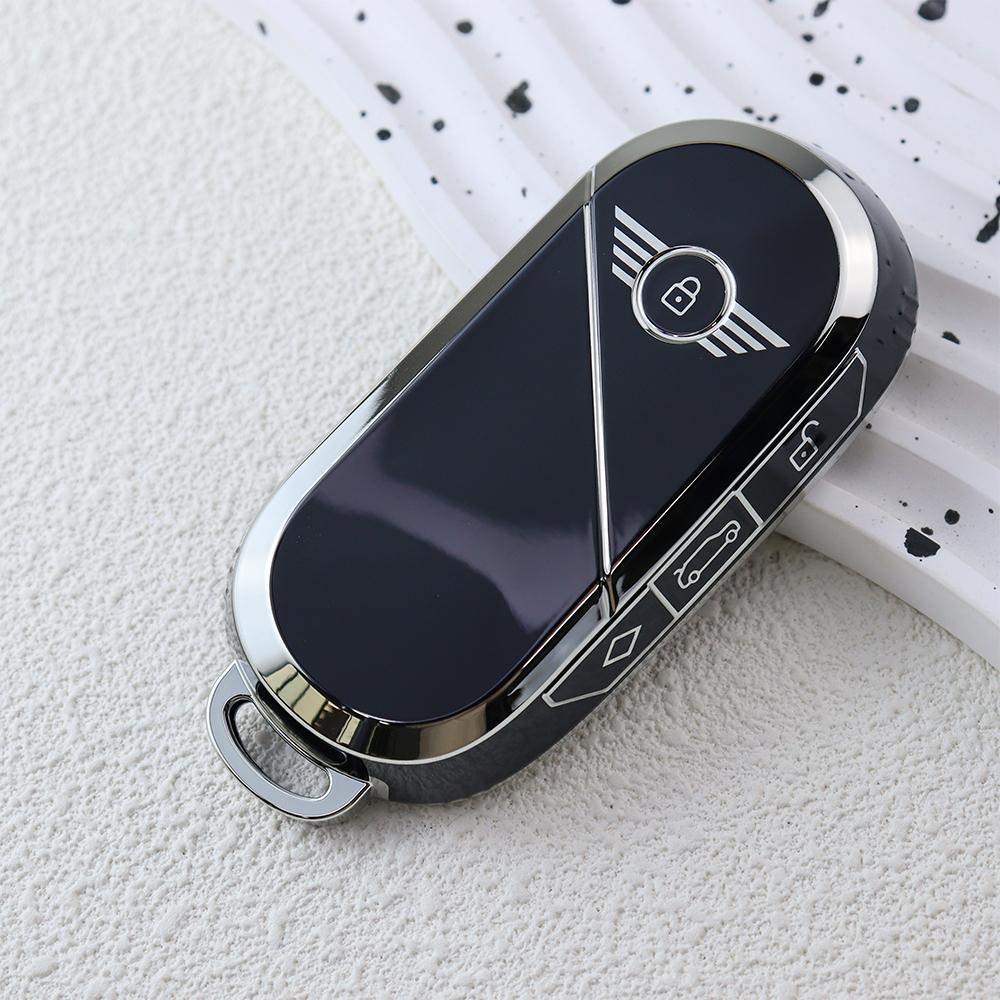 Gold/Silver Border Tpu Car Key Case Cove Shell For Bmw Mini Cooper Countryman One Mini Accessories