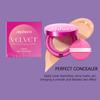 Zephoco Velvet Moisturizing Cushion Foundation - Natural, Lightweight, Hydrating, Long-Lasting Concealer.
