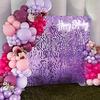 Shimmer Wall Backdrop Purple Wall Panels Square Sequin Shimmer Backdrop Decoration for Birthday Party,Wedding, Anniversary
