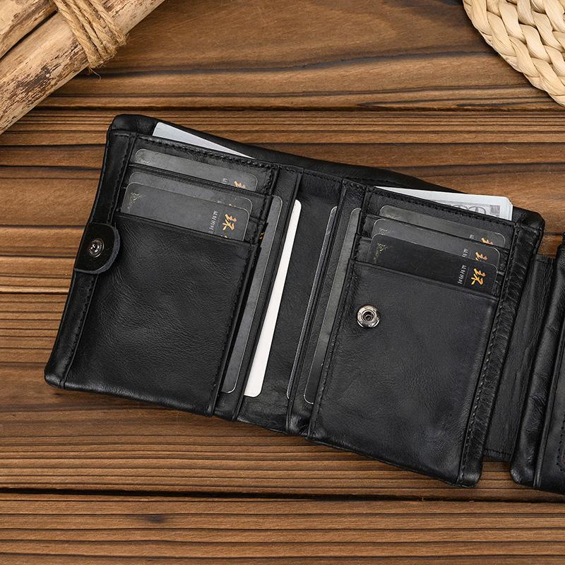 Luxury Brand Designer Wallet Men Card Holder Soft Genuine Leather Short Purse For Coins Credit Cards Male Wallets In Pockets