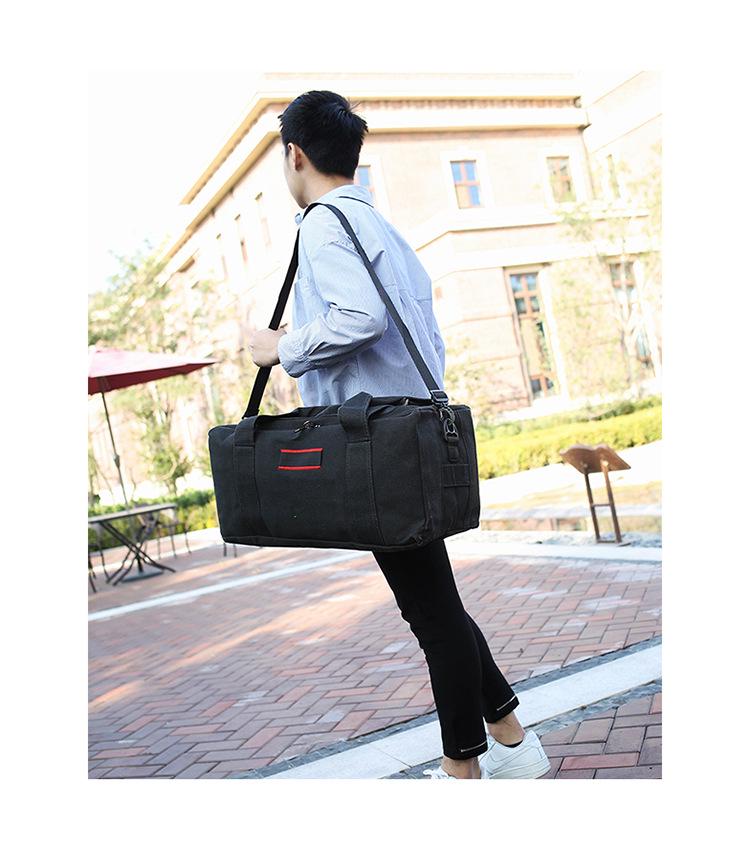 Large Capacity Canvas Tote Bag for Men & Women: Korean Style Travel & Business Luggage Bag