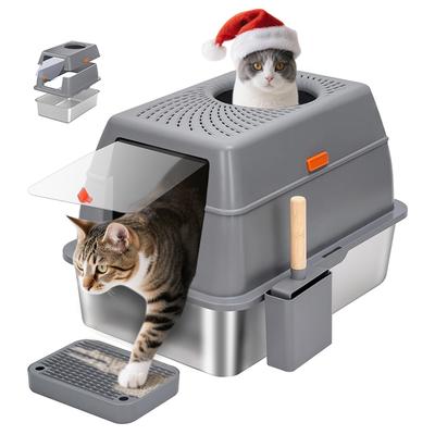 Kedi – Kediler için açık ve kapalı tuvaletler