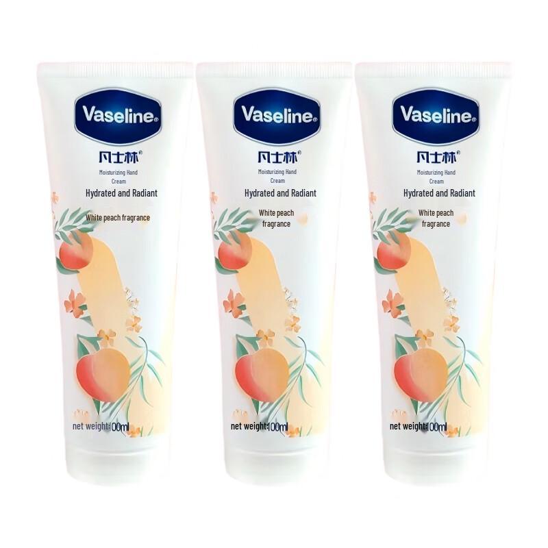 Vaseline White Peach Hand Cream 3-Pack