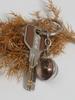 Luminous Round Double-Sided Crystal Hedgehog Keychain