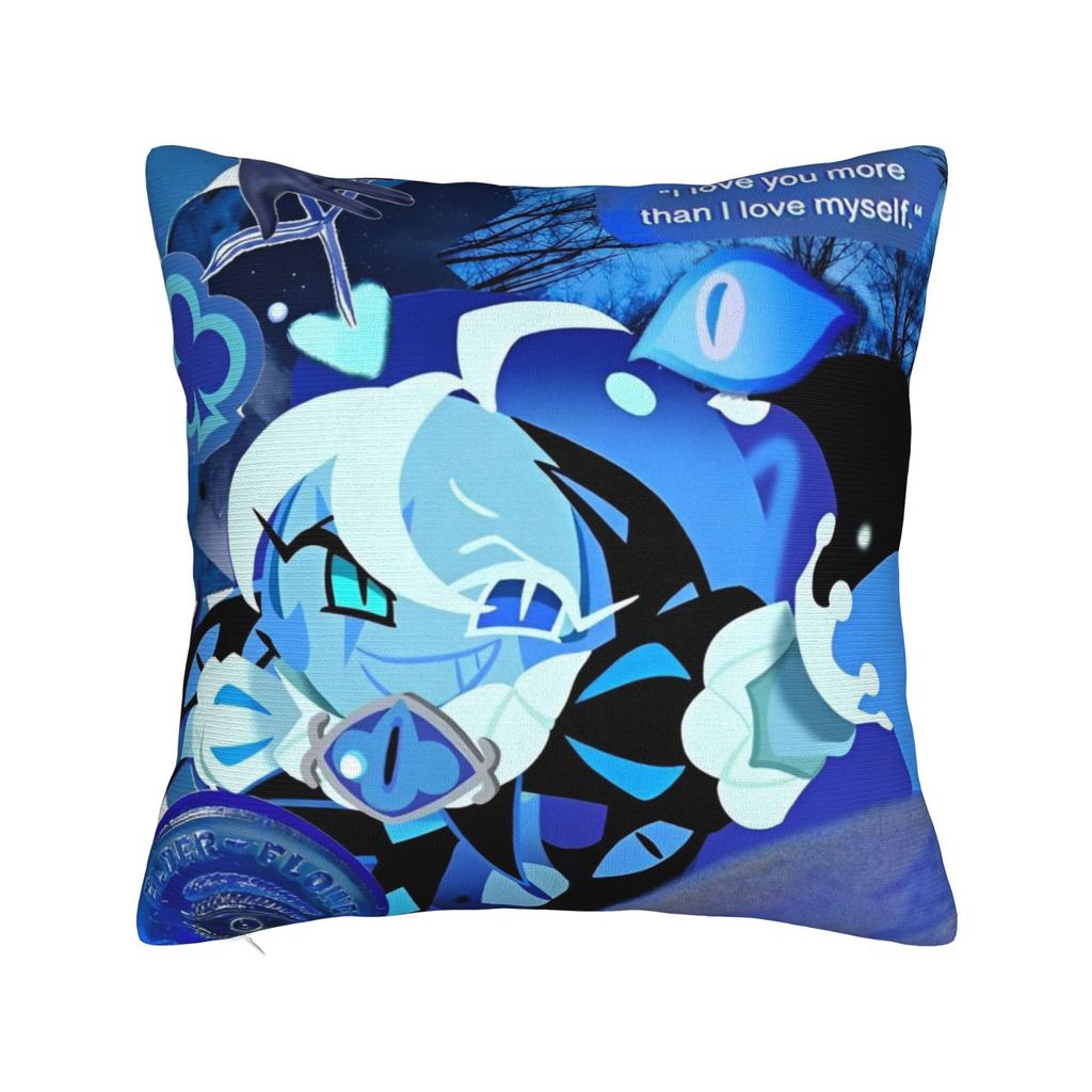 Shadow Milk Cookie Run Kingdom Square Pillow Covers Seat Cute Cartoon Anime Cushion Case Home Decoration Pillow Cover 45*45