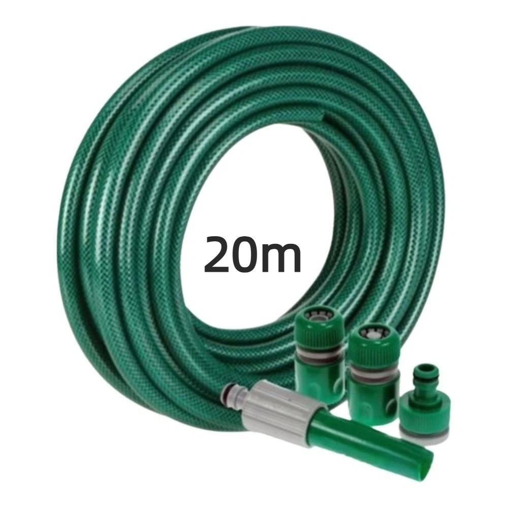 With Nozzles Plastic Water Pipe 5/10/15/20m Sprinkler Soaker Hose Garden Hose Set  Washing Cars