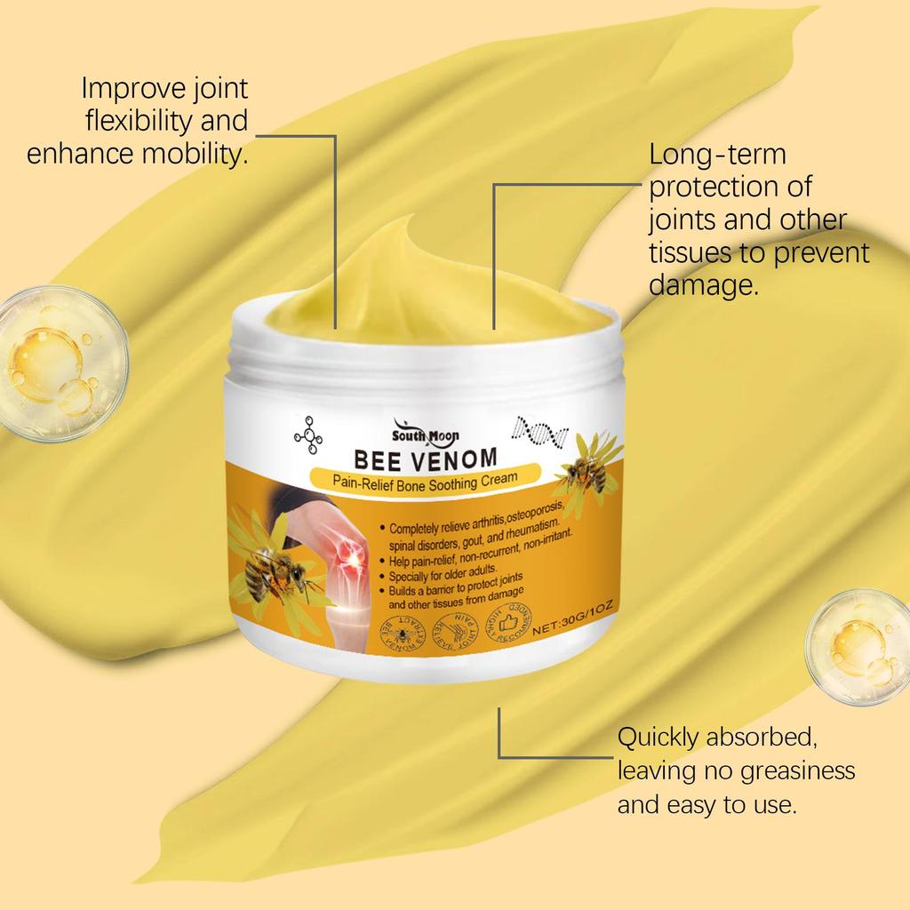 South Moon Bee Venom Joint Care Cream Daily Massage Gentle Moisturizing Comfort Herbal Body Cream