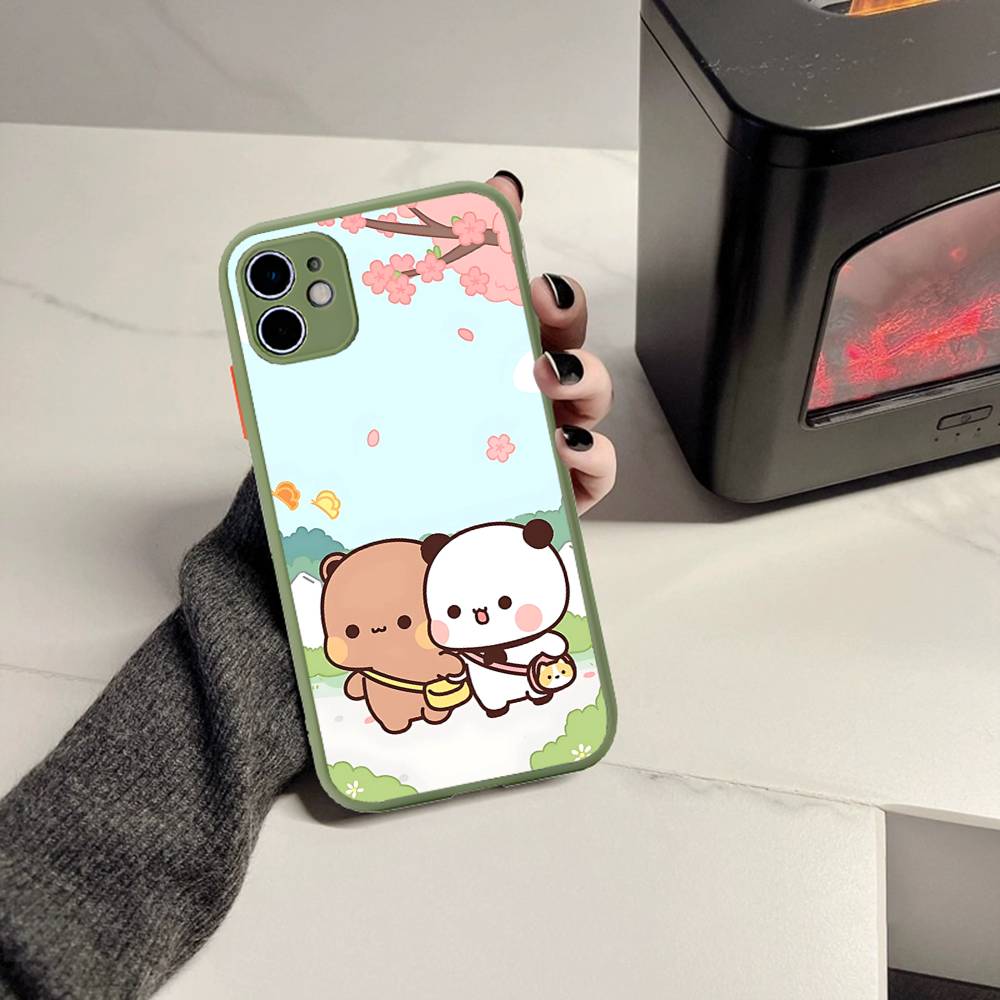 

Cute Cartoon Bubu Dudu Phone Case For iPhone 16 15 14 Plus 15 13 12 11 Pro Max X XS MAX Matte Cover iphone 16pro max