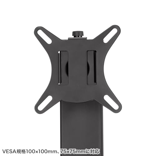 SANWA SUPPLY Desktop Monitor Stand (Rotating and Height Adjustable) CR-LAD101BK