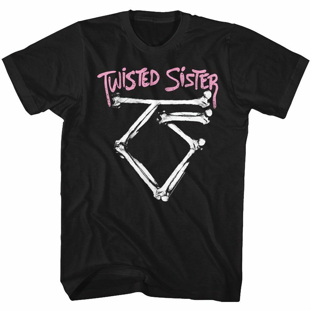 Twisted Sister Bone Logo Black Adult T-Shirt S