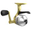 Zebco 33 Gold Micro Trigger Spinning Cast Reel Size 10 All-Metal Gear 4lb Zebco Cajun Line Included Silver and Gold