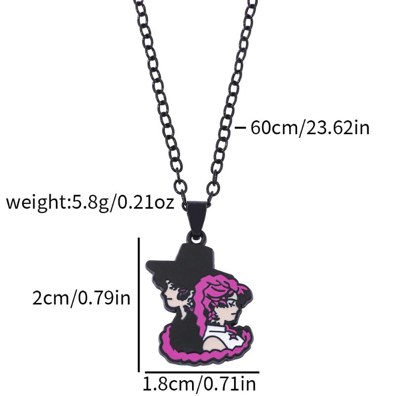 Colar com Pingente de Personagem de Desenho Animado Caçadores de Demônios K-Pop Acessórios de Joalheria Presente
