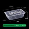 JINGRX Disposable Square Food Containers with Lids