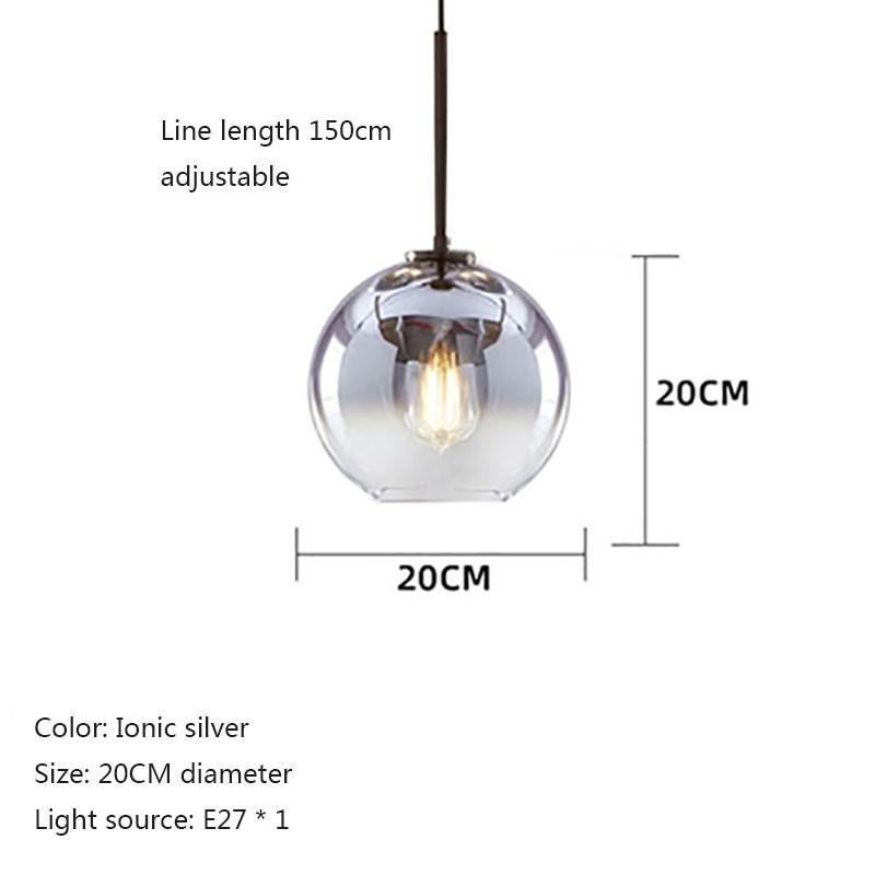 

Подвесной светильник из скандинавского стекла, современный светодиодный светильник для кухни, лестницы, обеденного бара, трехламповый подвесной светильник с одной головкой, декоративный светильник с люстрой