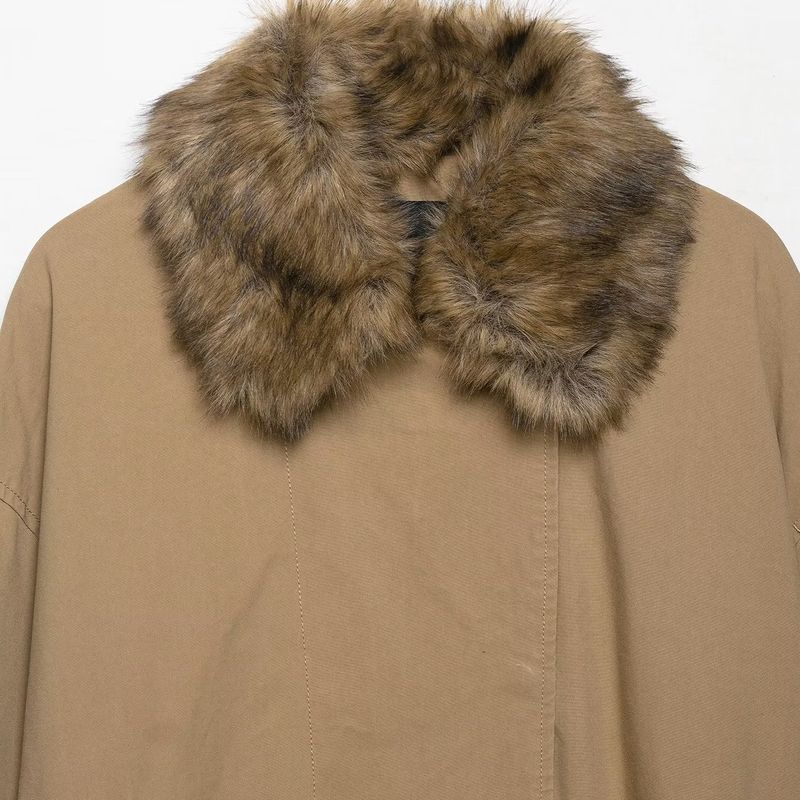 Za New Fall Women's Clothing 2025 Fashion Wind Fashion Artificial Fur Pilot Jacket 0155248 751