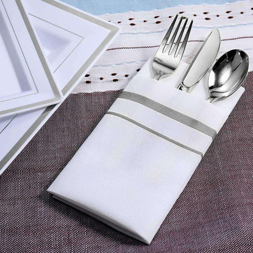 50 Piece Biodegradable Disposable Serviette Dust-free Paper Table Towel Tissue Paper Birthday