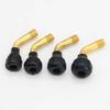 PVR40 50 60 70 Tire Valves Stem 90 Degree Bent Snap In Rubber Base Wheel Tyre Valves Stem with Caps for Motorcycle Tire