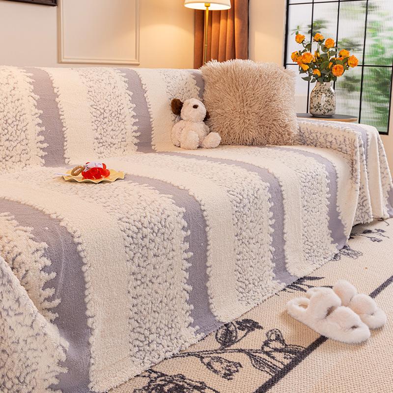 Autumn and Winter Thickened Plush Sofa Towel Full Cover 2025 New High-end Living Room All-inclusive Cover Cover Cloth