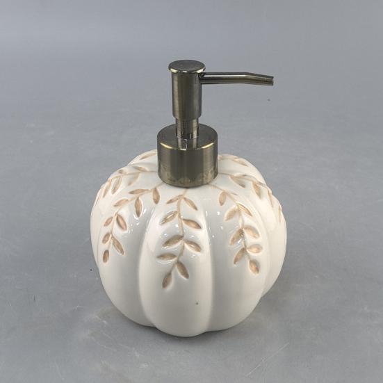 2Pcs 460ML Halloween Pumpkin Liquid Soap Dispenser Shampoo Body Hand Wash Shower Gel Facial Cleanser Container Bathroom Refillable Empty Press