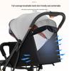 Lightweight Baby Stroller: Sit and Lie, One-Key Fold, Four-Wheel Shock Absorption, Outdoor Umbrella Car.