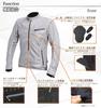 Motobase Spring/Summer Motorcycle Protective Jacket, Cool Mesh Single Rider's Jacket 2 | MBMJ-08 | Silver/LL